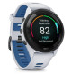 Forerunner 265 - Black Bezel with Whitestone Case and Whitestone/Tidal Blue Silicone Band- 010-02810-11 - Garmin